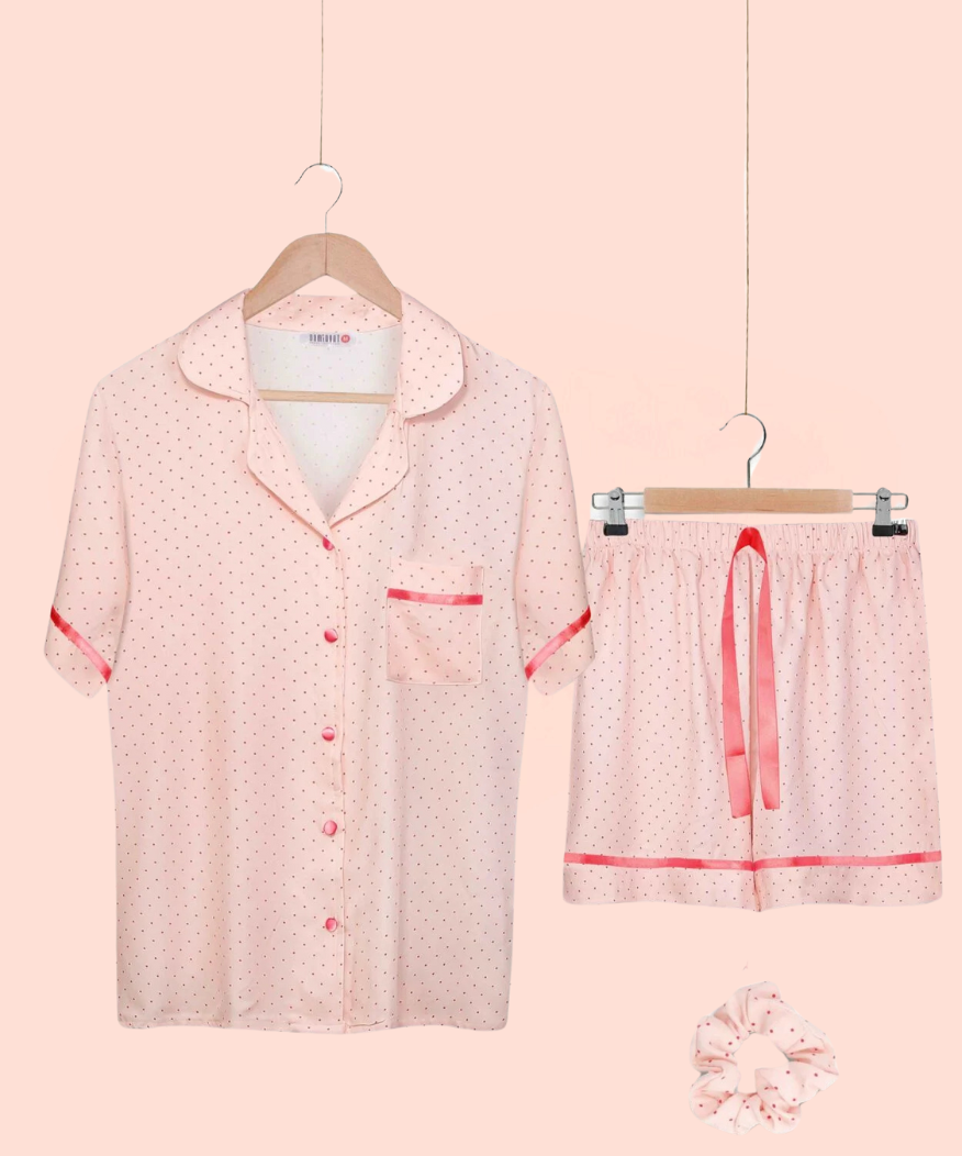 Cheetah Print Satin Pajama Set