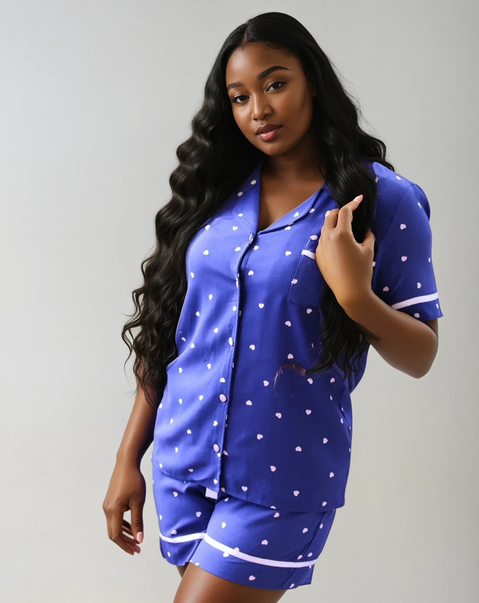 Cheetah Print Satin Pajama Set