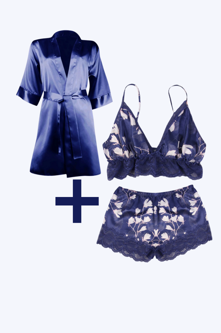 Cheetah Print Satin Pajama Set