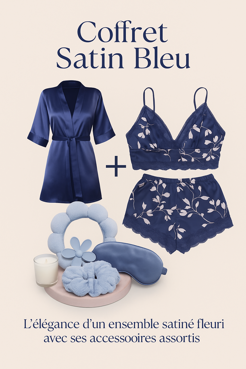 Cheetah Print Satin Pajama Set