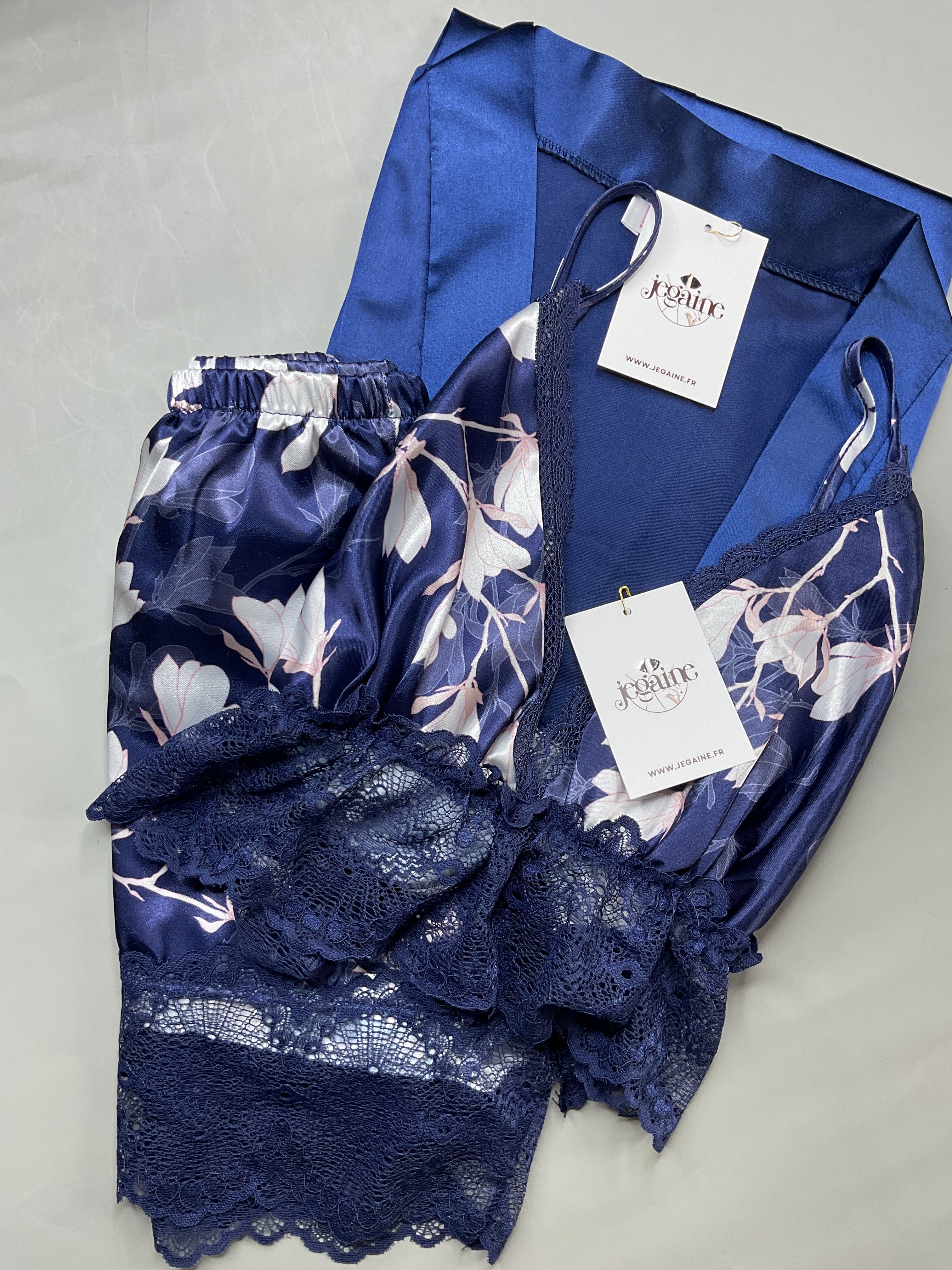 Cheetah Print Satin Pajama Set