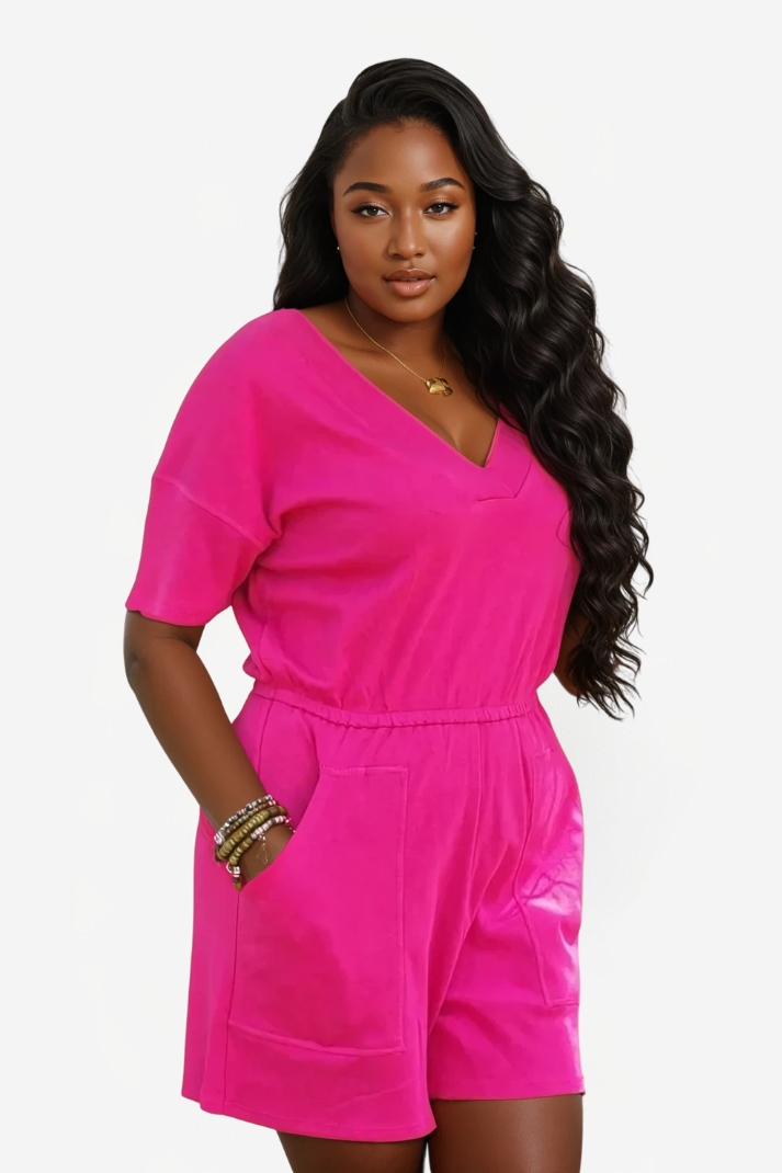Ultra Trendy V-Neck Playsuit