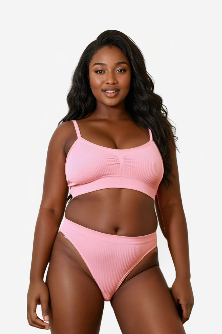 Wire-free set with thin straps