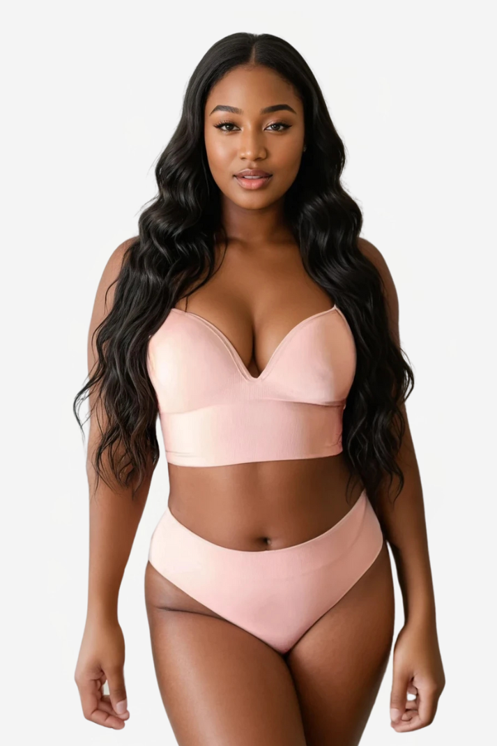 Push up set without underwire